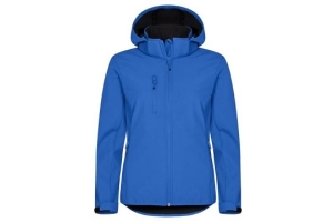 blauwe softshell jas
