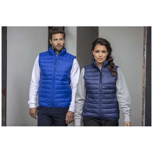 Gewatteerde bodywarmer heren Pallas stormgrijs,xs