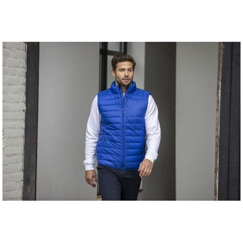 Gewatteerde bodywarmer heren Pallas stormgrijs,xs