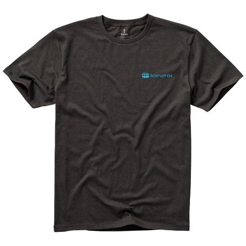 Nanaimo heren t-shirt korte mouw grijs gemeleerd,xs