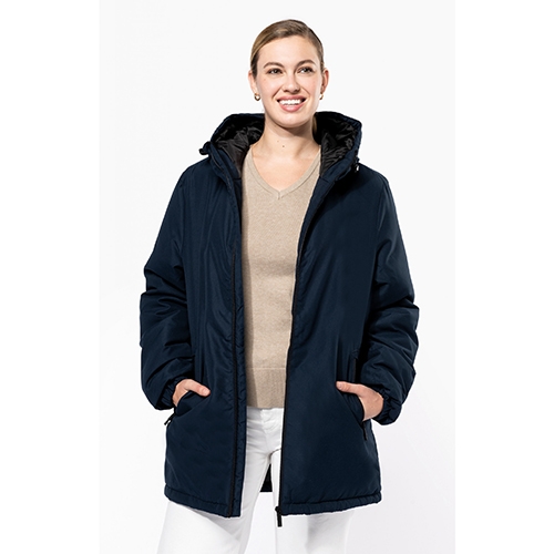Gerecyclede parka met capuchon unisex rood,5xl