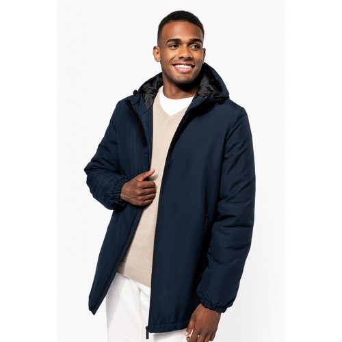 Gerecyclede parka met capuchon unisex rood,5xl