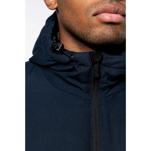 Gerecyclede parka met capuchon unisex rood,5xl