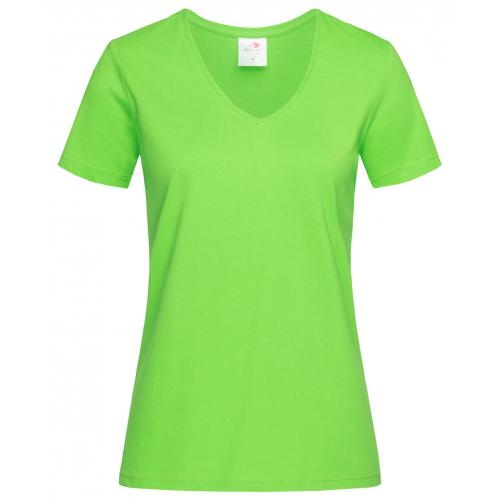 T-shirt Classic-V Woman kiwi,l