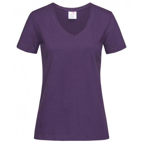 T-shirt Classic-V Woman deep berry,l