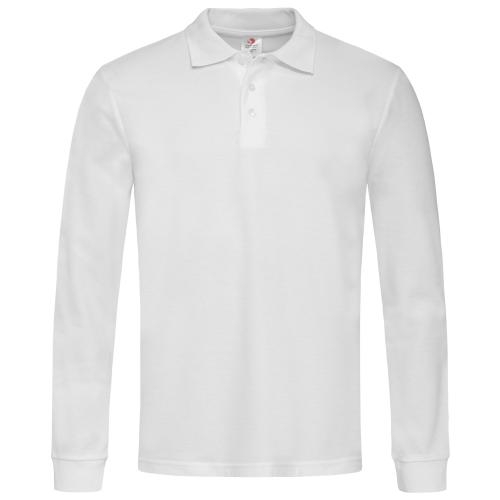 Stedman polo longsleeve wit,2xl Stedman polo longsleeve wit,2xl