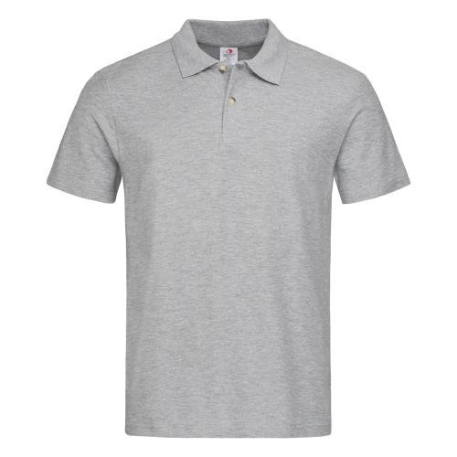 Stedman polo short sleeve grey heather,2xl