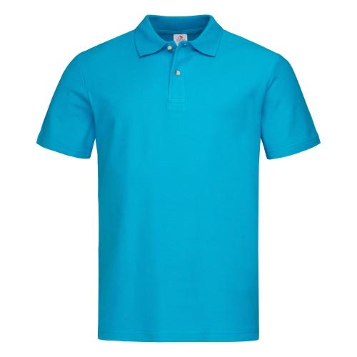 Stedman polo short sleeve ocean blue,2xl