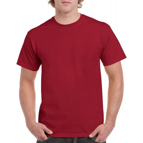 Gildan Heavy Cotton T cardinal red,l