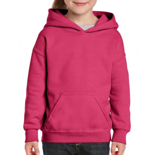 Gildan sweater met capuchon kids graphite heather,xs