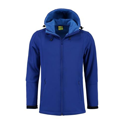 L&S Jacket Hooded Softshell  for him royal blue,l