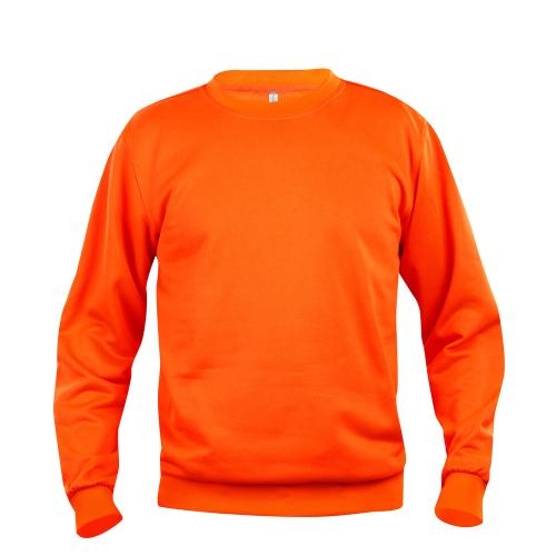 Clique Basic roundneck unisex signaaloranje,3xl