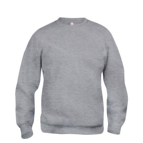 Clique Basic roundneck unisex grijsmelange,3xl