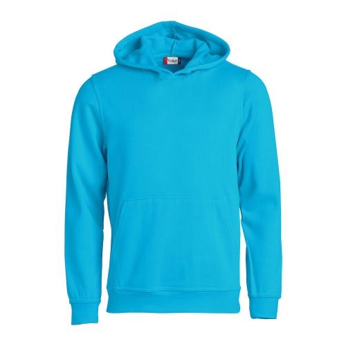 Sweater met capuchon kids turquoise,110-120