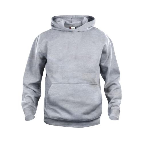 Sweater met capuchon kids grijsmelange,110-120
