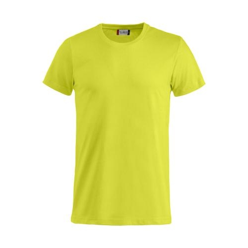 Basic T-shirt Junior signaalgroen,110-120