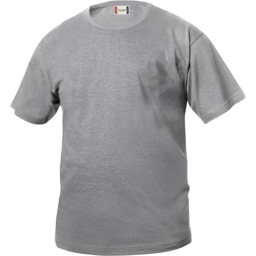 Basic T-shirt Junior grijsmelange,130-140