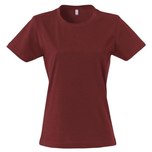 Modern lichtgewicht dames T-shirt bordeaux,m