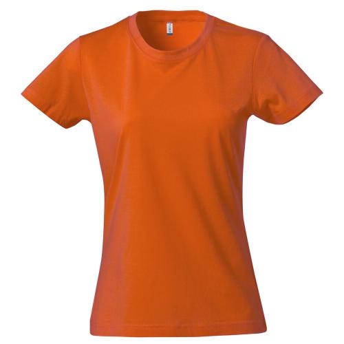 Modern lichtgewicht dames T-shirt diep-oranje,m