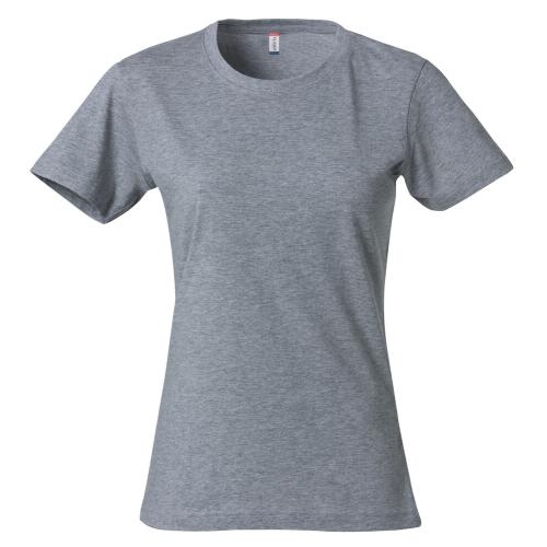 Modern lichtgewicht dames T-shirt grijsmelange,m