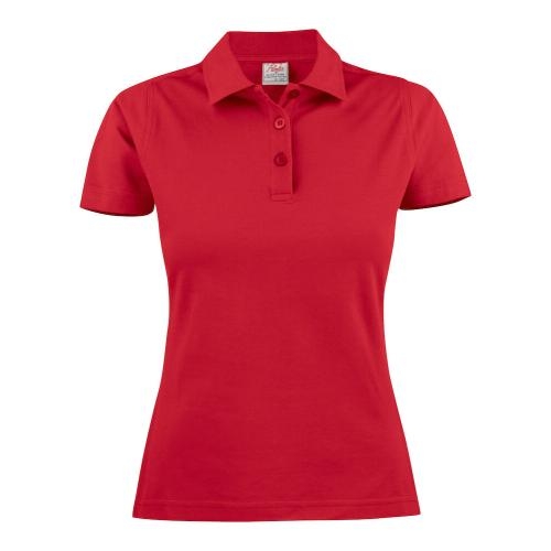 Printer Surf dames polo rood,l