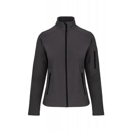 Kariban dames softshell jas titanium,3xl