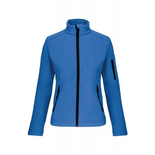 Kariban dames softshell jas aqua blue,3xl