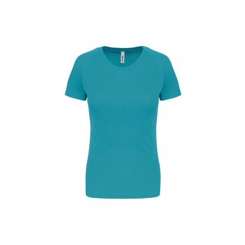 Functioneel damessportshirt light turquoise,2xl
