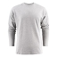 Heavy T-shirt Longsleeve grijs gemeleerd,5xl