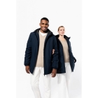 Gerecyclede parka met capuchon unisex navy,xs