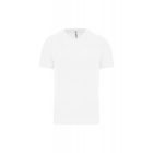 Heren sport T-shirt V-hals wit,3xl