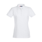 Premium dames polo wit,l