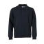 Basic polo sweater antraciet melange,3xl