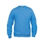 Unisex sweater met ronde hals turquoise,3xl
