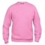 Unisex sweater met ronde hals helder roze,3xl
