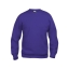 Unisex sweater met ronde hals helder lila,3xl