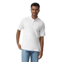 Gilden dryblend adult jersey polo wit,l
