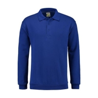 Lemon & Soda unisex polosweater royal blue,3xl