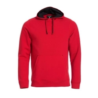 Clique classic hoody rood,l