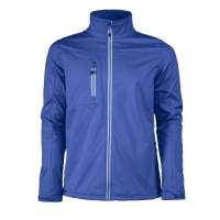 Printer Vert softshell jas blauw,l