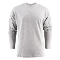 Heavy T-shirt Longsleeve grijs gemeleerd,l