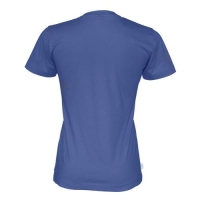 Dames T-shirt ecologisch Fairtrade katoen blauw,l