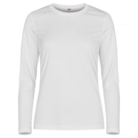 Basic Active-T longsleeve dames wit,2xl