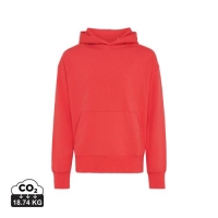 Iqoniq Yoho relaxed hoodie rood,l