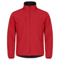 Classic softshell jas rood,3xl