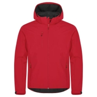 Classic Softshell jas Hoody rood,2xl