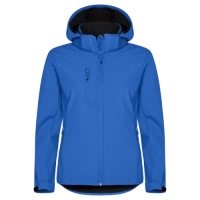 Classic Softshell jas Hoody dames kobalt,l