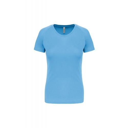 Functioneel damessportshirt hemelsblauw,l