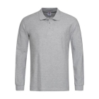 Stedman polo longsleeve grey heather,l