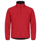 Classic softshell jas rood,3xl